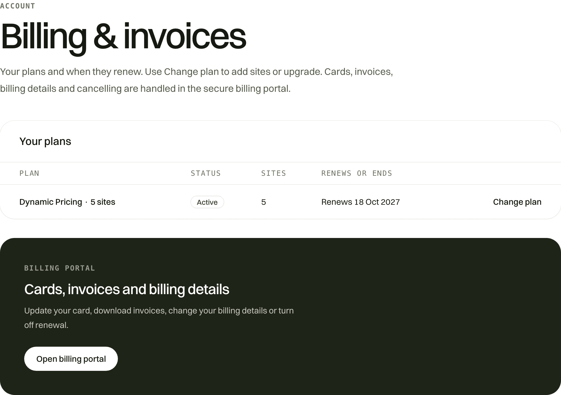 Billing & invoices in your Joinery account.